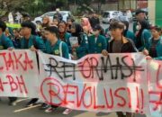 Aliansi UNJ Melawan Gelar Aksi dan Long March